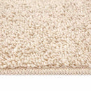 Anti-slip Shaggy tæppe Creme 120 x 120 cm PP