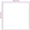 Anti-slip Shaggy tæppe Creme 200 x 200 cm PP