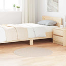 Anti-slip Shaggy tæppe Creme 90 x 90 cm PP