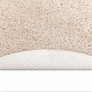 Anti-slip Shaggy tæppe Creme 120 x 120 cm PP