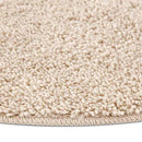 Anti-slip Shaggy tæppe Creme 120 x 120 cm PP