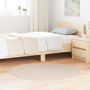 Anti-slip Shaggy tæppe Creme 120 x 120 cm PP