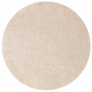 Anti-slip Shaggy tæppe Creme 120 x 120 cm PP