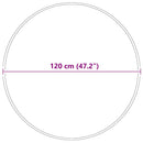 Anti-slip Shaggy tæppe Creme 120 x 120 cm PP