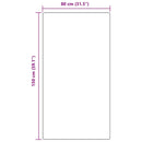 Anti-slip Shaggy tæppe Brun 80 x 150 cm PP