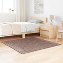 Anti-slip Shaggy tæppe Brun 120 x 120 cm PP