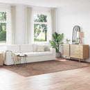 Anti-slip Shaggy tæppe Brun 200 x 290 cm PP