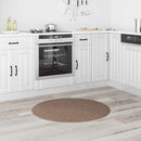 Anti-slip Shaggy tæppe Brun 90 x 90 cm PP