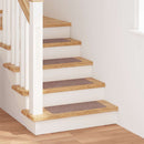 Skridsikre Trappemåtter 15 pcs Lysebrun 60 x 25 cm PP