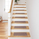 Skridsikre Trappemåtter 15 pcs Lysebrun 60 x 25 cm PP