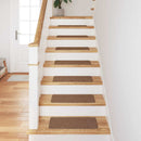 Skridsikre Trappemåtter 15 stk. 60 x 25 cm Gul PP Rektangulær