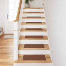 Skridsikre Trappemåtter 15 stk. 60 x 25 cm Gul PP Rektangulær