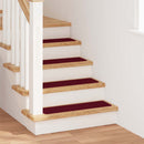 Skridsikre Trappemåtter 15 stk. 75 x 20 cm Bordeaux PP