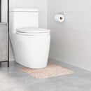 Skridsikker badeværelsesmåtte med toiletudskæring Creme