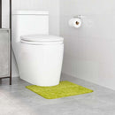 Skridsikker badeværelsesmåtte med toiletudskæring Grøn