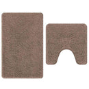 Anti-skid badevægs måttesæt 2 pcs Brun PP