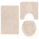 Anti-skid badevægs måttesæt 3 pcs Creme PP