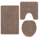 Anti-skid badevægs måttesæt 3 pcs Brun PP