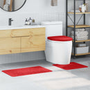 Anti-skid badevægs måttesæt 3 stk. Rød 50 x 80 cm PP