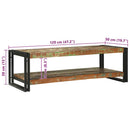 Sofabord Flerfarvet 120 x 50 x 38 cm Solid genbrugs træ