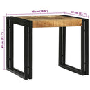 Sofabord 2 pcs Brun 48 x 40 x 40 cm Massivt mangotræ