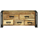 Sofabord med skuffe Brun 90 x 50 x 38 cm Massivt mangotræ