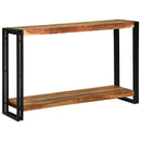 Konsolbord med hylde Brun 120 x 33 x 75 cm Massivt Akacietræ