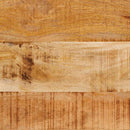 Konsolbord med hylde Brun 160 x 33 x 75 cm Massivt mangotræ
