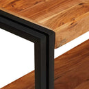 Konsolbord med hylde Brun 160 x 33 x 75 cm Massivt Akacietræ