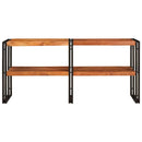 Konsolbord med hylde Brun 160 x 33 x 75 cm Massivt Akacietræ