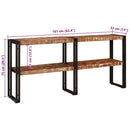 Konsolbord Flerfarvet 160 x 33 x 75 cm Solid genbrugs træ
