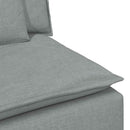 modulsofa med fodskammel og hynder lysegrå