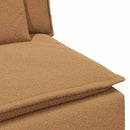 modulsofa med fodskammel og hynder beige