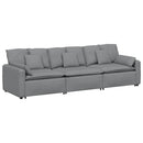 modulsofa med hynder lysegrå