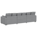 modulsofa med hynder lysegrå