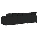 modulsofa med hynder sort