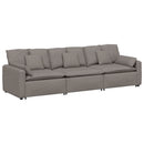 modulsofa med hynder gråbrun