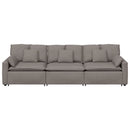 modulsofa med hynder gråbrun