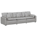 modulsofa med hynder skygrå