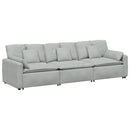 modulsofa med hynder lysegrå