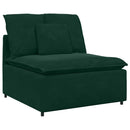 modulsofa med hynder mørkegrøn