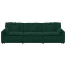 modulsofa med hynder mørkegrøn