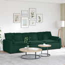 modulsofa med hynder mørkegrøn