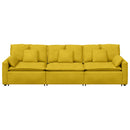 modulsofa med hynder gul