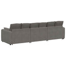 modulsofa med hynder lysegrå