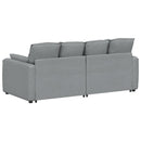 modulsofa med hynder lysegrå