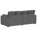 modulsofa med hynder mørkegrå