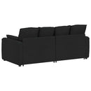modulsofa med hynder sort