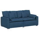 modulsofa med hynder blå