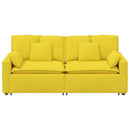 modulsofa med hynder lysegul